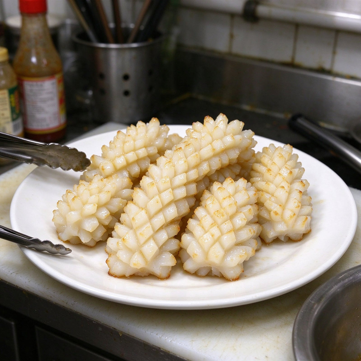 Premium Cross Scored Squid Pieces